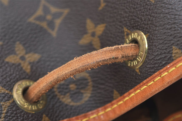 Authentic Louis Vuitton Monogram Noe Shoulder Drawstring Bag M42224 LV 4294J