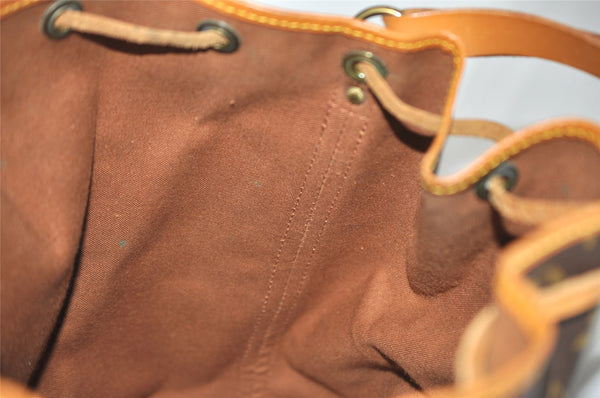 Authentic Louis Vuitton Monogram Noe Shoulder Drawstring Bag M42224 LV 4294J