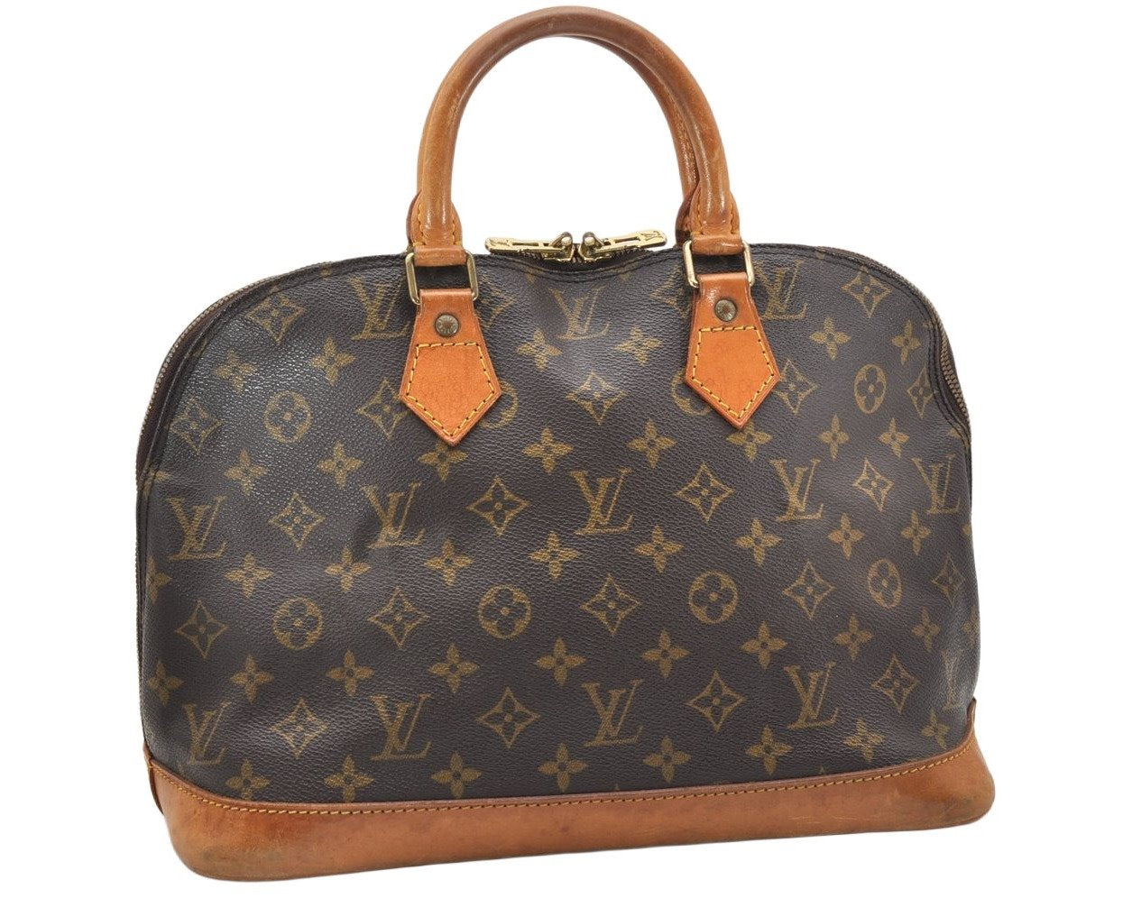 Authentic Louis Vuitton Monogram Alma Hand Bag Purse M51130 LV 4294K