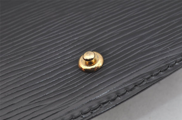 Authentic Louis Vuitton Epi Montaigne 27 Clutch Hand Bag Black M52652 LV 4295I