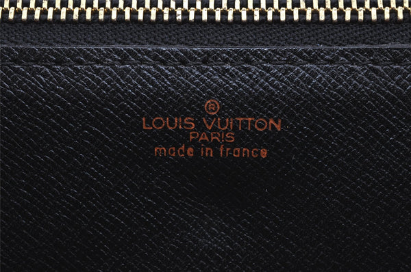 Authentic Louis Vuitton Epi Montaigne 27 Clutch Hand Bag Black M52652 LV 4295I