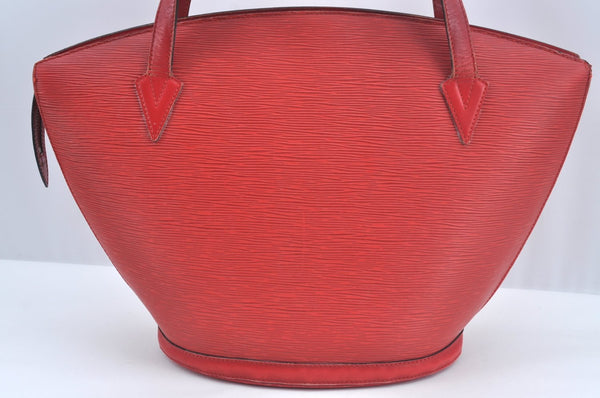 Auth Louis Vuitton Epi Saint Jacques Shopping Shoulder Bag Red M52267 LV 4296J