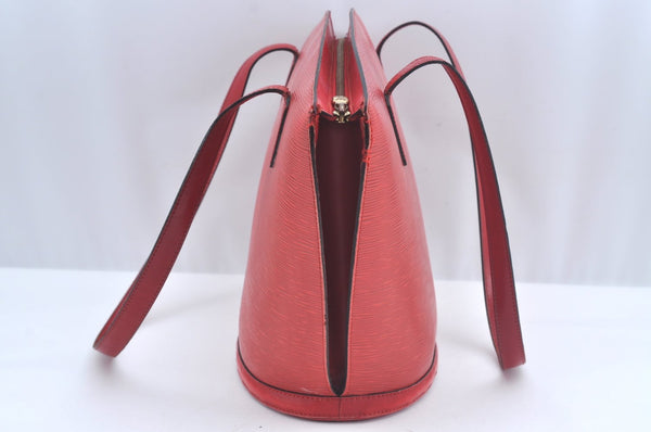 Auth Louis Vuitton Epi Saint Jacques Shopping Shoulder Bag Red M52267 LV 4296J