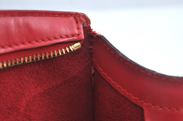 Auth Louis Vuitton Epi Saint Jacques Shopping Shoulder Bag Red M52267 LV 4296J