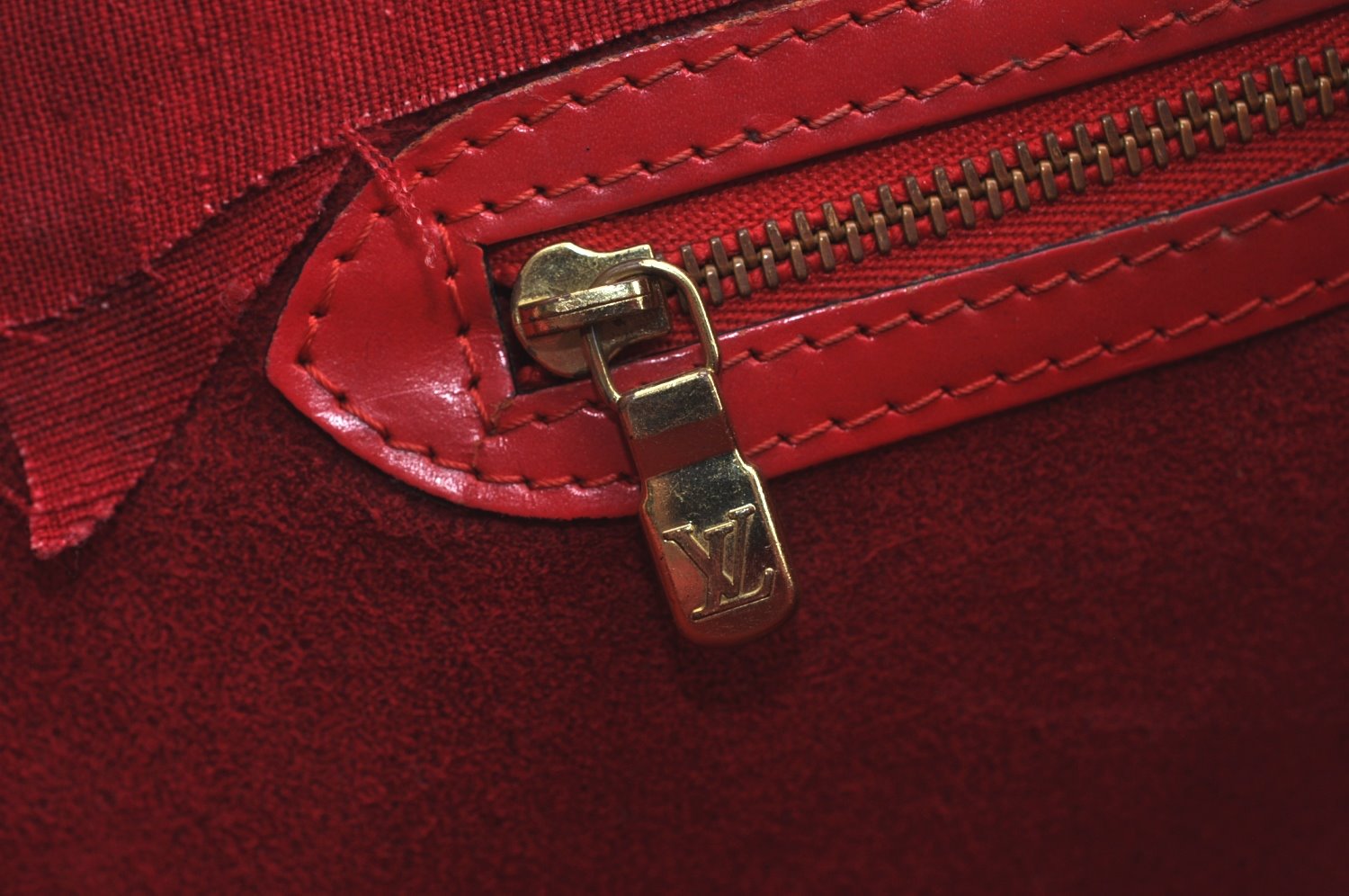 Auth Louis Vuitton Epi Saint Jacques Shopping Shoulder Bag Red M52267 LV 4296J