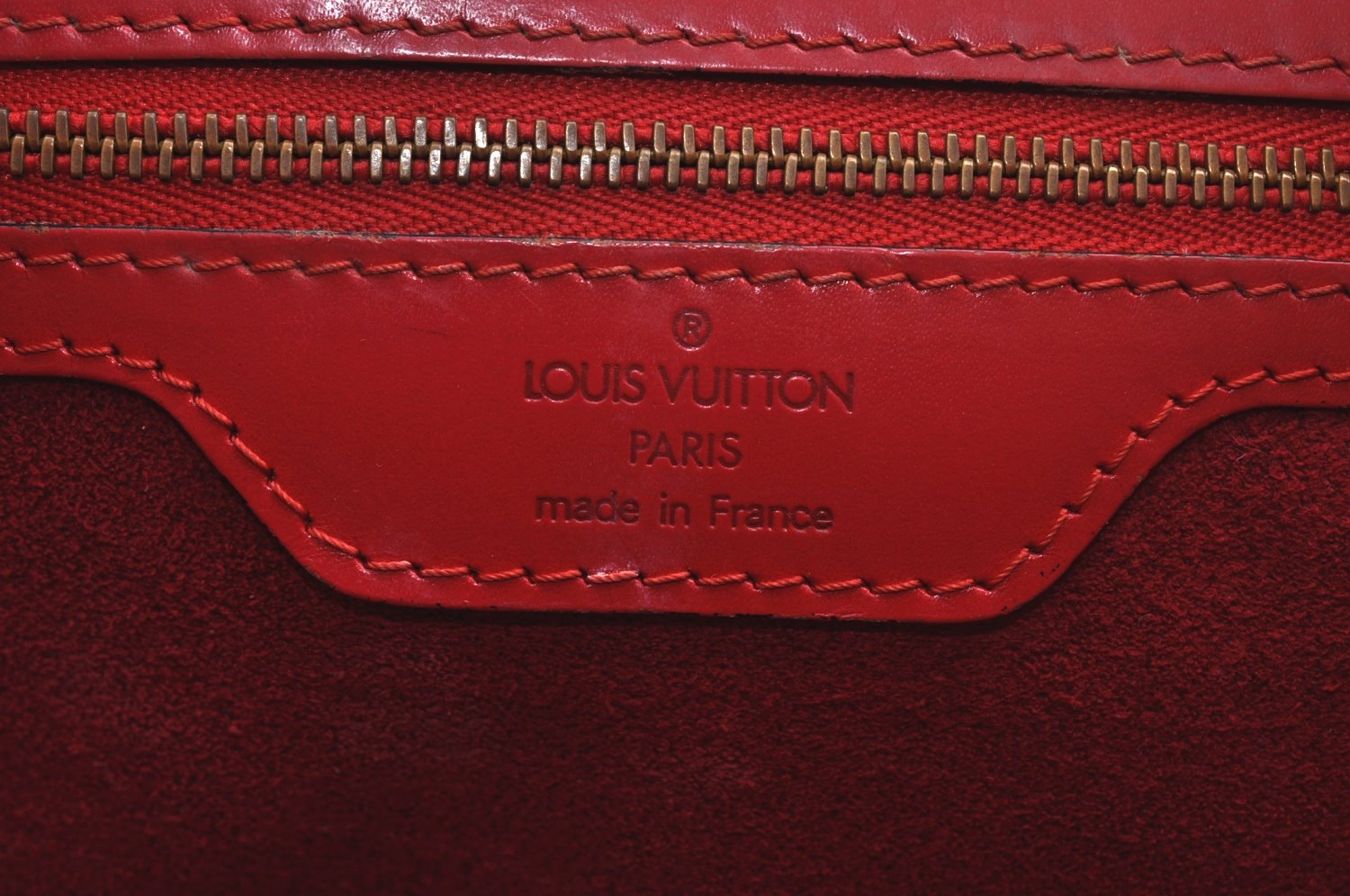 Auth Louis Vuitton Epi Saint Jacques Shopping Shoulder Bag Red M52267 LV 4296J