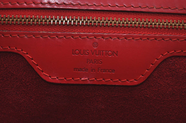 Auth Louis Vuitton Epi Saint Jacques Shopping Shoulder Bag Red M52267 LV 4296J