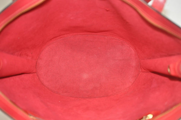 Auth Louis Vuitton Epi Saint Jacques Shopping Shoulder Bag Red M52267 LV 4296J