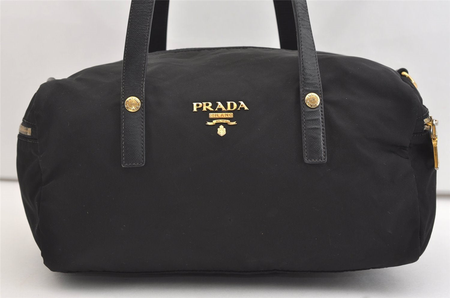 Authentic PRADA Vintage Nylon Tessuto 2Way Shoulder Hand Bag Purse Black 4297J