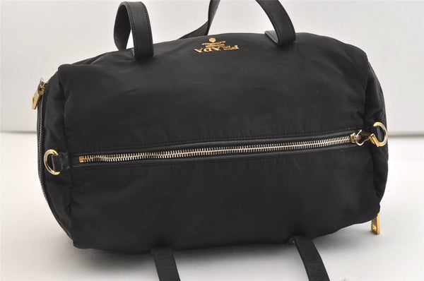 Authentic PRADA Vintage Nylon Tessuto 2Way Shoulder Hand Bag Purse Black 4297J