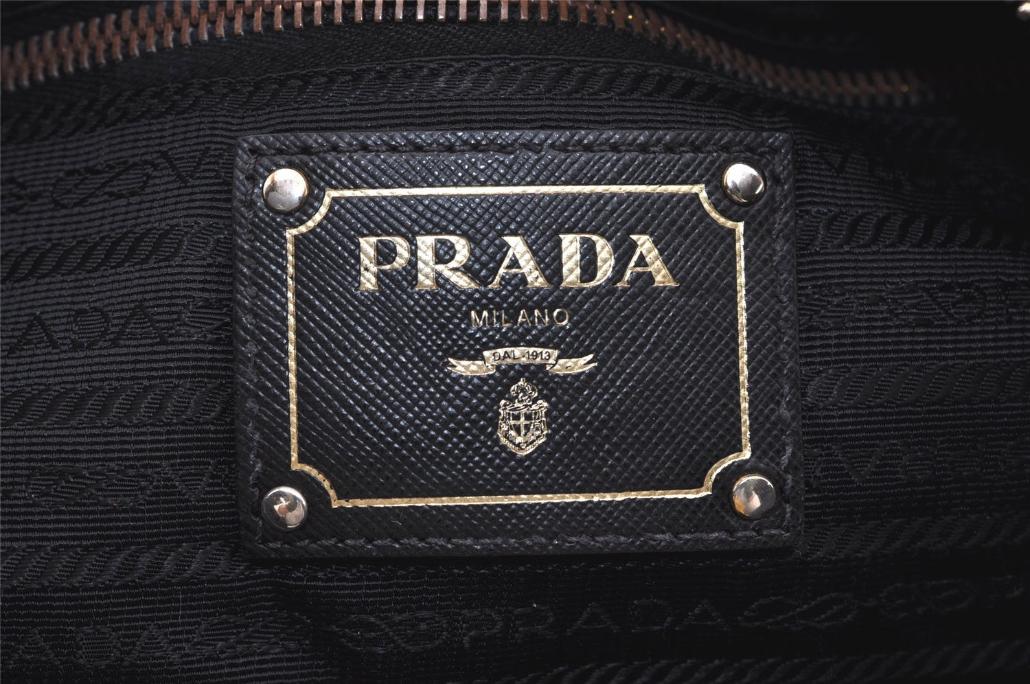 Authentic PRADA Vintage Nylon Tessuto 2Way Shoulder Hand Bag Purse Black 4297J