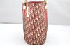 Authentic Christian Dior Trotter No.1 Shoulder Tote Bag PVC Enamel Red 4297K