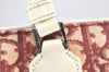 Authentic Christian Dior Trotter No.1 Shoulder Tote Bag PVC Enamel Red 4297K