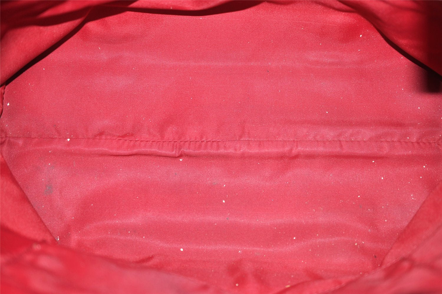 Authentic Christian Dior Trotter No.1 Shoulder Tote Bag PVC Enamel Red 4297K