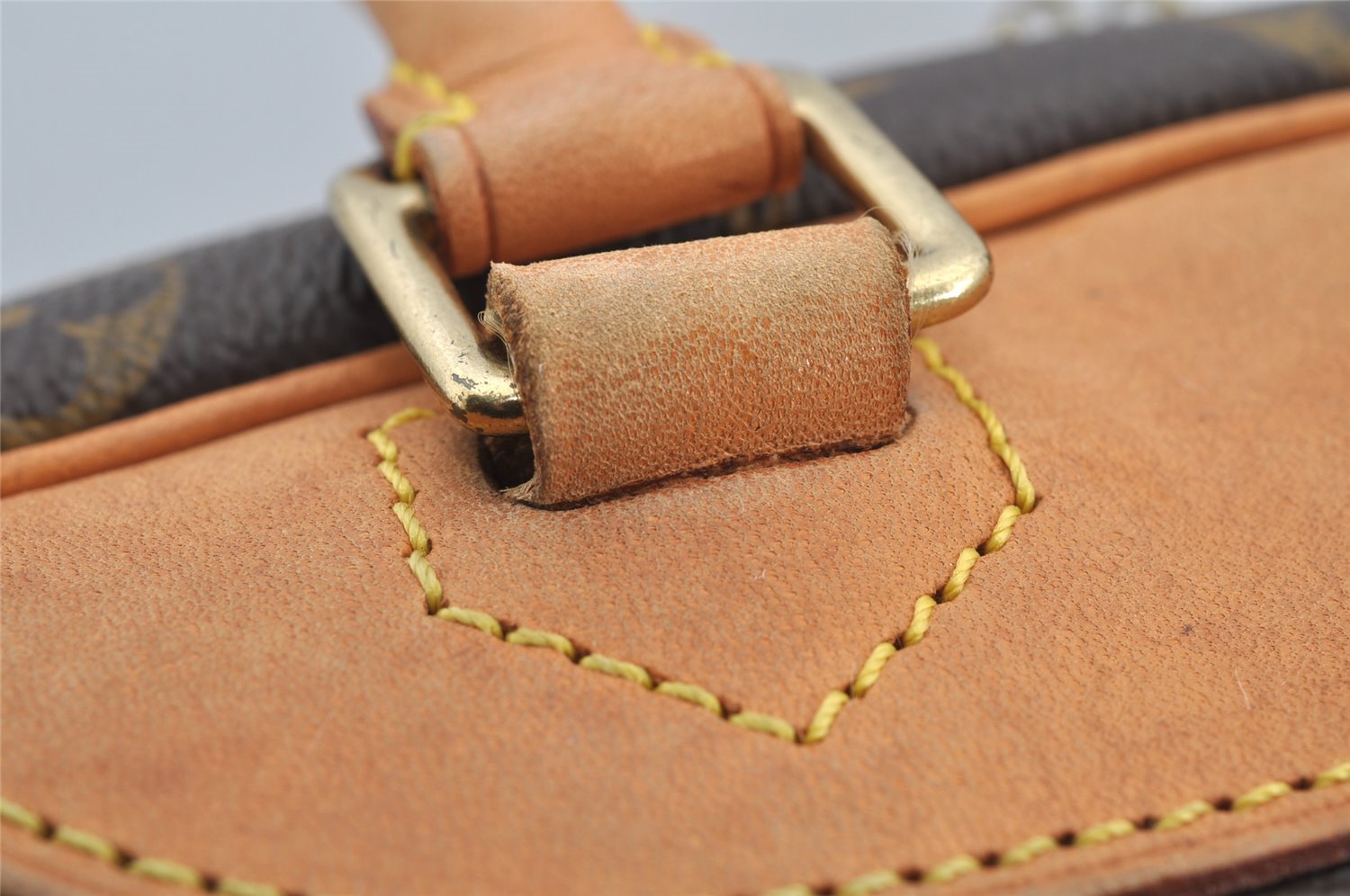 Authentic Louis Vuitton Monogram Deauville Hand Bag M47270 LV 4298I