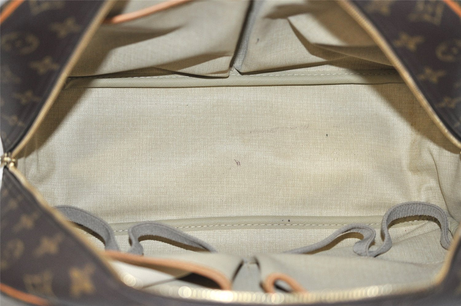 Authentic Louis Vuitton Monogram Deauville Hand Bag M47270 LV 4298I