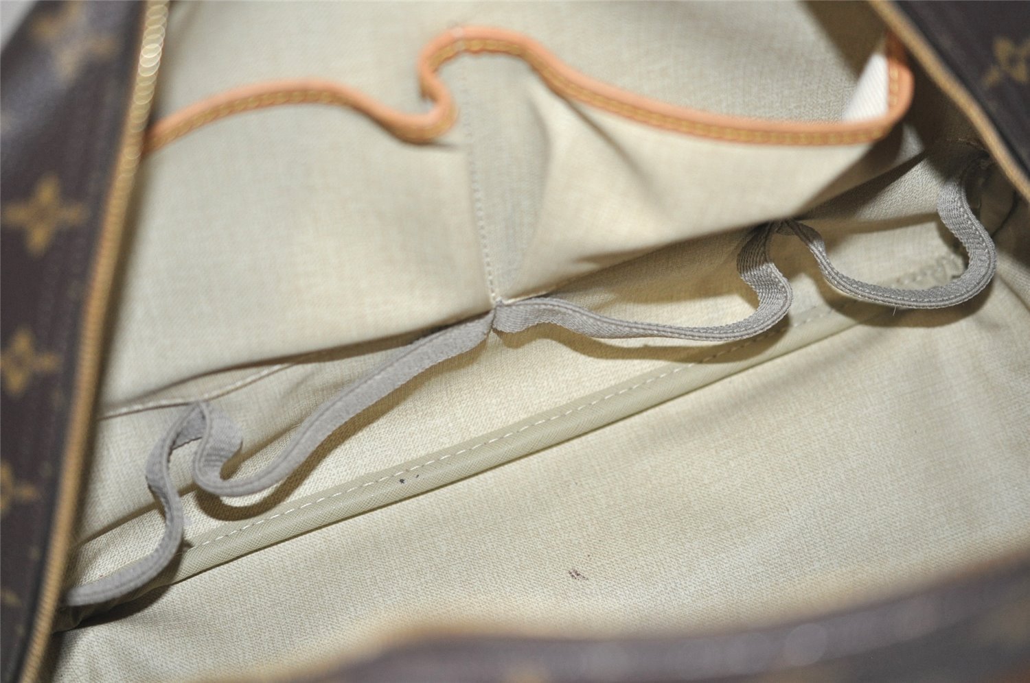 Authentic Louis Vuitton Monogram Deauville Hand Bag M47270 LV 4298I