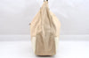 Authentic PRADA Vintage Canvas Leather Shoulder Tote Bag Beige 4298J