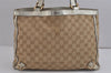 Authentic GUCCI Abbey Shoulder Hand Bag GG Canvas Leather 170004 Brown 4299J