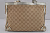 Authentic GUCCI Abbey Shoulder Hand Bag GG Canvas Leather 170004 Brown 4299J