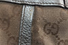 Authentic GUCCI Abbey Shoulder Hand Bag GG Canvas Leather 170004 Brown 4299J