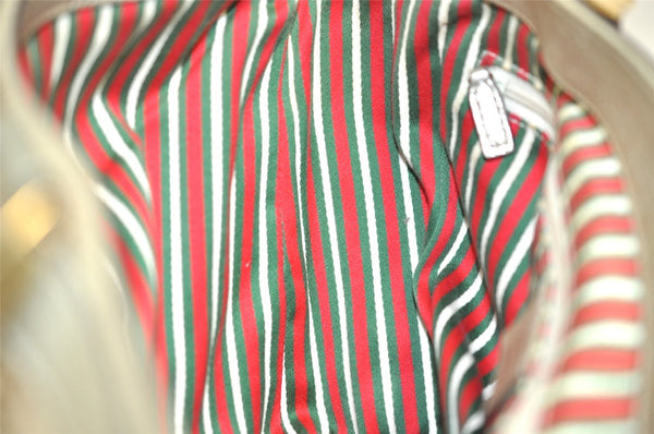 Authentic GUCCI Abbey Shoulder Hand Bag GG Canvas Leather 170004 Brown 4299J