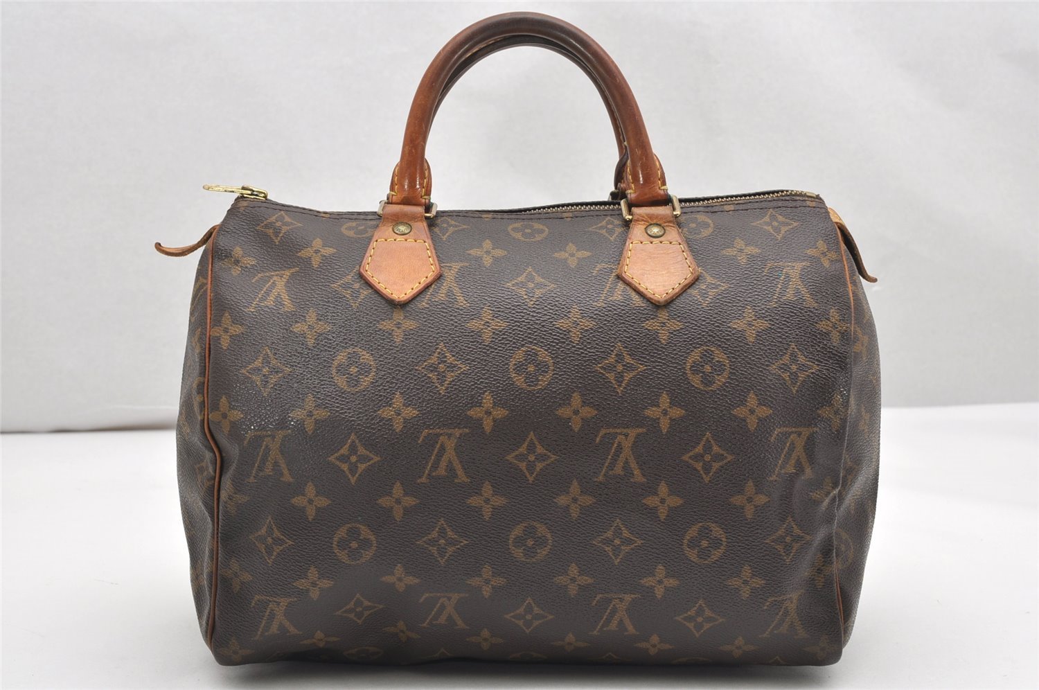 Authentic Louis Vuitton Monogram Speedy 30 Hand Boston Bag M41526 LV 4299K