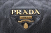 Authentic PRADA Vintage Leather Shoulder Hand Bag Black 4300K