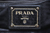 Authentic PRADA Vintage Leather Shoulder Hand Bag Black 4300K