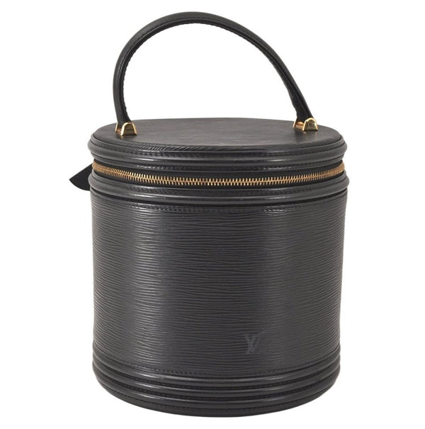 Authentic Louis Vuitton Epi Cannes Cosmetic Hand Bag Purse Black M48032 LV 4301K