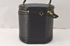 Authentic Louis Vuitton Epi Cannes Cosmetic Hand Bag Purse Black M48032 LV 4301K