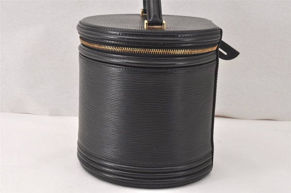 Authentic Louis Vuitton Epi Cannes Cosmetic Hand Bag Purse Black M48032 LV 4301K