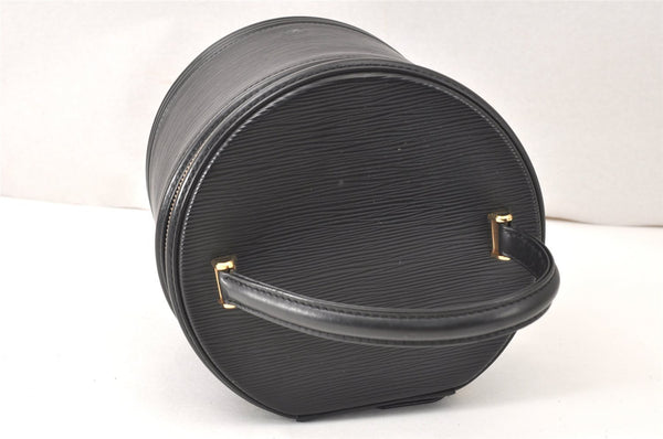 Authentic Louis Vuitton Epi Cannes Cosmetic Hand Bag Purse Black M48032 LV 4301K
