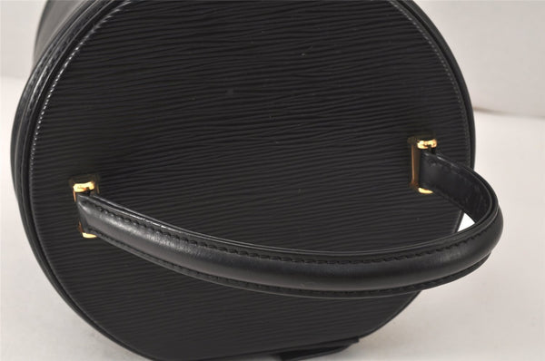 Authentic Louis Vuitton Epi Cannes Cosmetic Hand Bag Purse Black M48032 LV 4301K