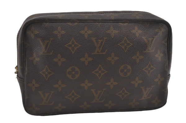 Auth Louis Vuitton Monogram Trousse Toilette 23 Clutch Bag M47524 Junk 4302I