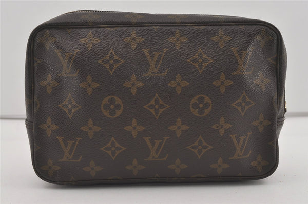 Auth Louis Vuitton Monogram Trousse Toilette 23 Clutch Bag M47524 Junk 4302I