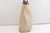 Authentic GUCCI Vintage Sherry Line Hand Tote Bag Leather 281899 White 4302J