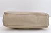 Authentic GUCCI Vintage Sherry Line Hand Tote Bag Leather 281899 White 4302J