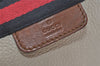 Authentic GUCCI Vintage Sherry Line Hand Tote Bag Leather 281899 White 4302J