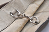 Authentic GUCCI Vintage Sherry Line Hand Tote Bag Leather 281899 White 4302J