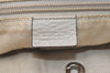 Authentic GUCCI Vintage Sherry Line Hand Tote Bag Leather 281899 White 4302J