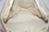 Authentic GUCCI Vintage Sherry Line Hand Tote Bag Leather 281899 White 4302J