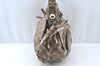 Authentic GUCCI GG Crystal Sherry Line Horsebit Shoulder Bag GG PVC Brown 4303J