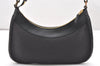 Authentic GUCCI Shoulder Hand Bag Purse GG Canvas Leather 0014128 Black 4303K