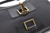 Authentic GUCCI Shoulder Hand Bag Purse GG Canvas Leather 0014128 Black 4303K