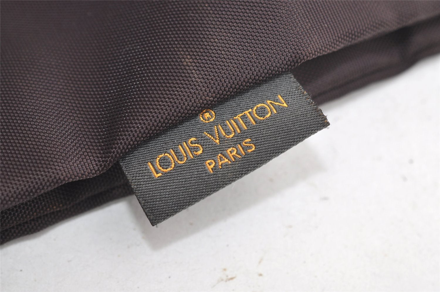 Authentic Louis Vuitton Vintage Nylon Garment Cover Case Brown LV 4304K