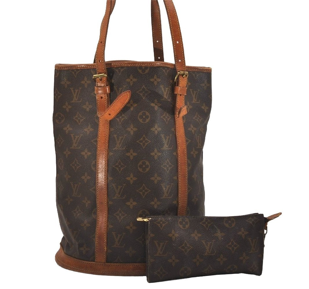 Auth Louis Vuitton Monogram Bucket GM Shoulder Tote Bag Old Model Junk 4306J