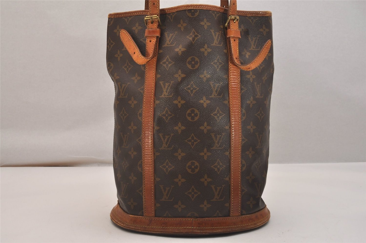Auth Louis Vuitton Monogram Bucket GM Shoulder Tote Bag Old Model Junk 4306J
