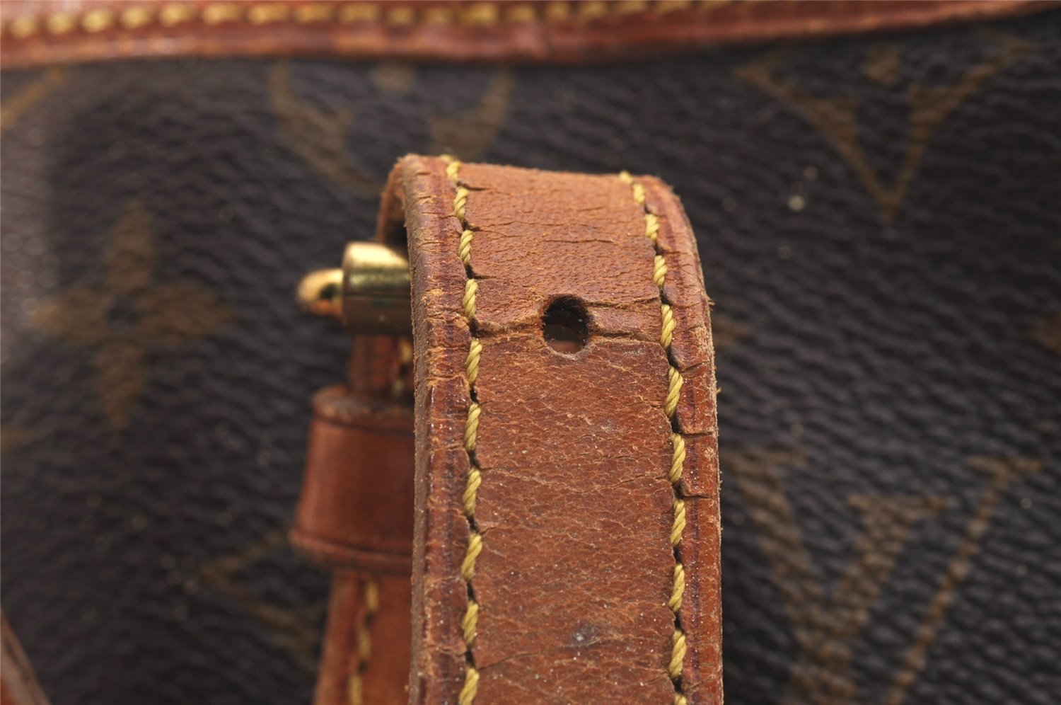 Auth Louis Vuitton Monogram Bucket GM Shoulder Tote Bag Old Model Junk 4306J