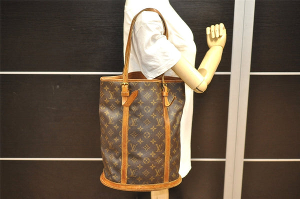 Auth Louis Vuitton Monogram Bucket GM Shoulder Tote Bag Old Model Junk 4306J